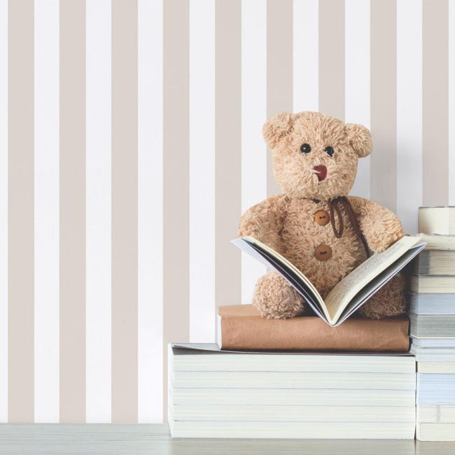 Papier Peint Intisse Babyland Large Rayure Beige Et Blanc Leroy Merlin Papier Peint Intisse Babyland Large Rayure Beige Et Blanc Leroy Merlin
