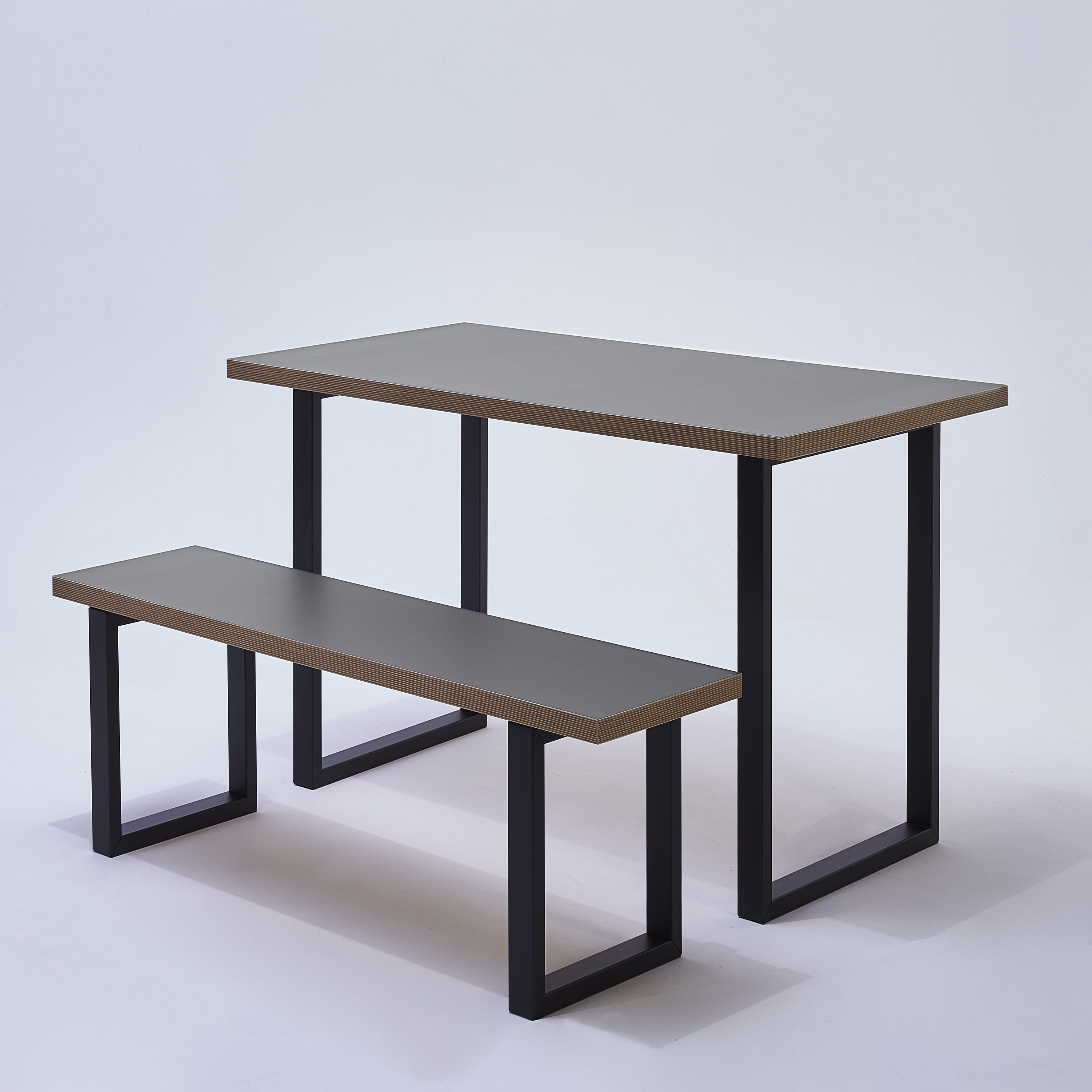 Pied pour meubles, tables et bars rectangulaire REI à visser, H.38.5 cm  acier ma