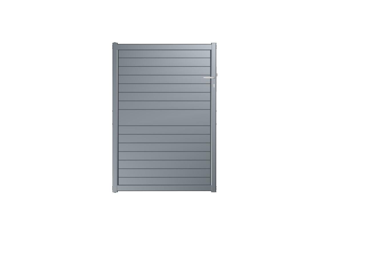 Portillon Battant Nametyr Gris Anthracite L 100x H 148 Cm Leroy Merlin