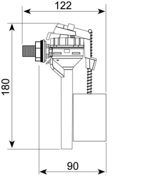 Mécanisme WC double chasse Wirquin 10723585 MW2 et robinet flotteur Topy –