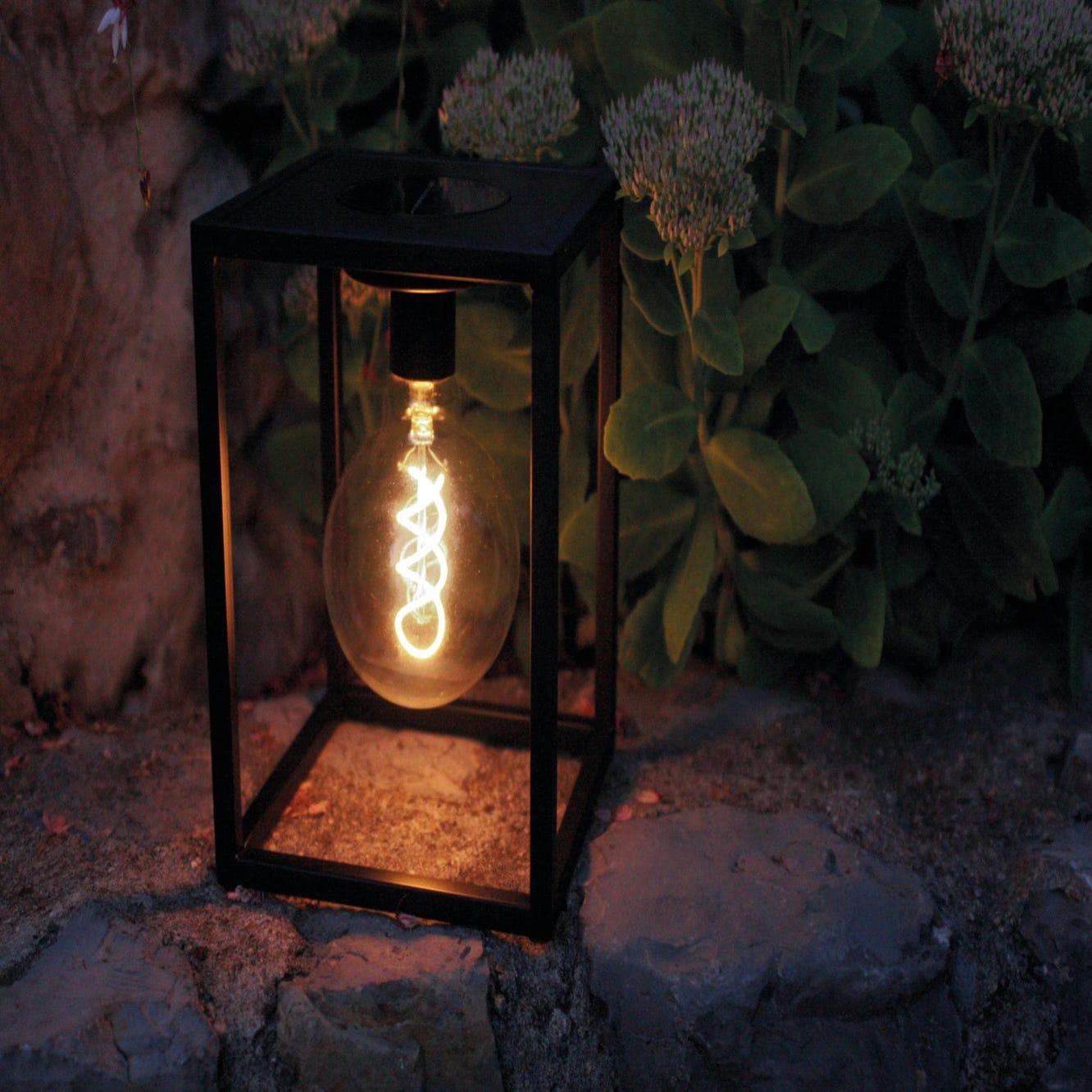 Lampe lanterne solaire ampoule led à filament Sienna