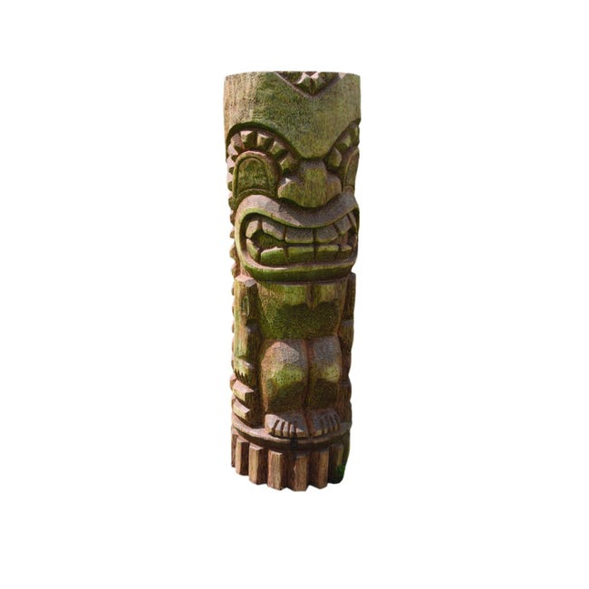 Totem Bois De Cocotier Marron Tiki Aro H 100 Cm Leroy Merlin Totem Bois De Cocotier Marron Tiki Aro H 100 Cm Leroy Merlin
