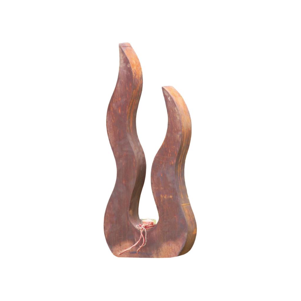 Visage Pierre 1 2 Rouille Femme H 115 Cm Jardin deco au meilleur prix | Leroy Merlin