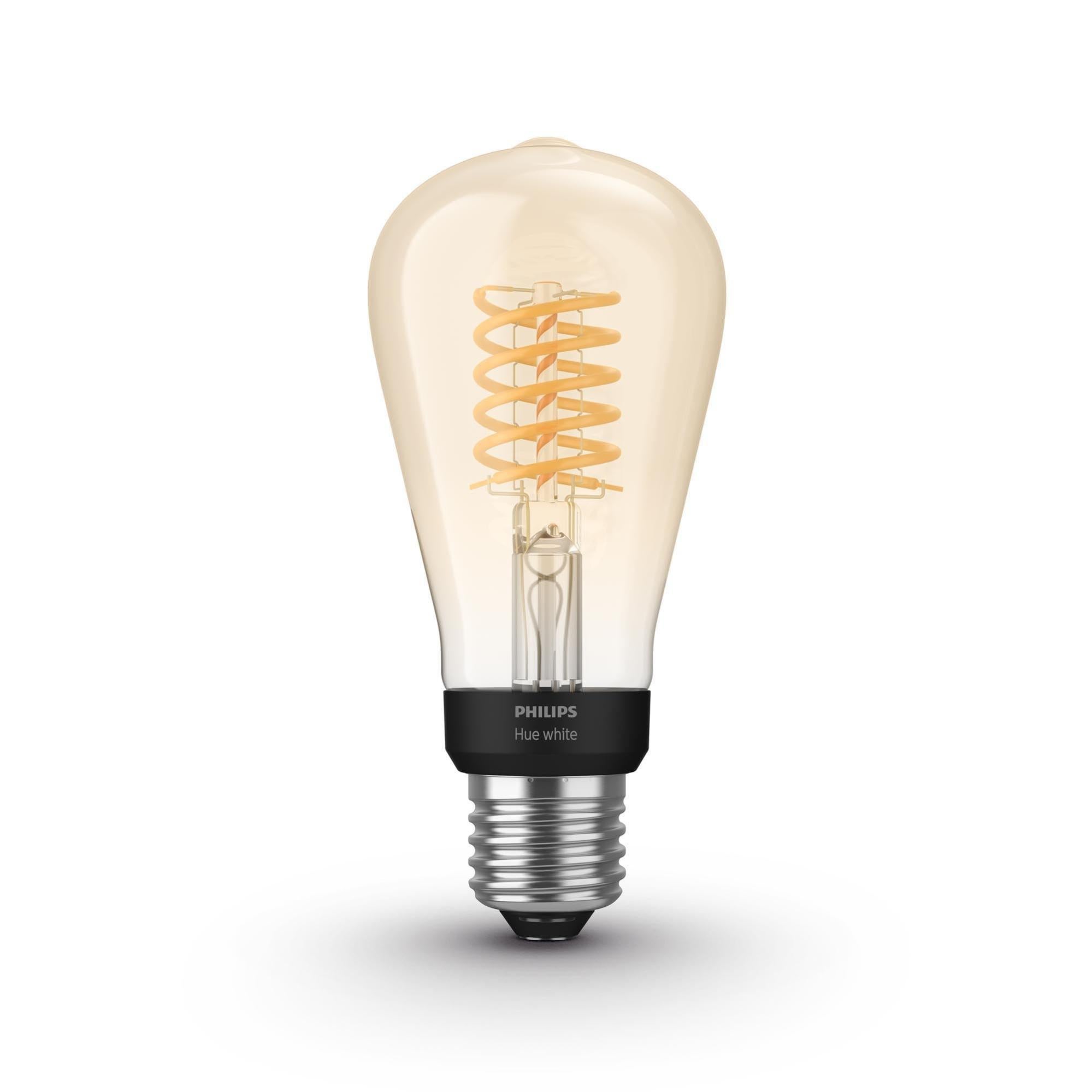 Ampoule led connectée, Edison E27, 550lm = 40W, blanc très chaud