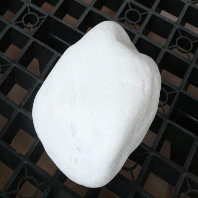 Galet blanc roulé 200/400mm de marbre au meilleur prix