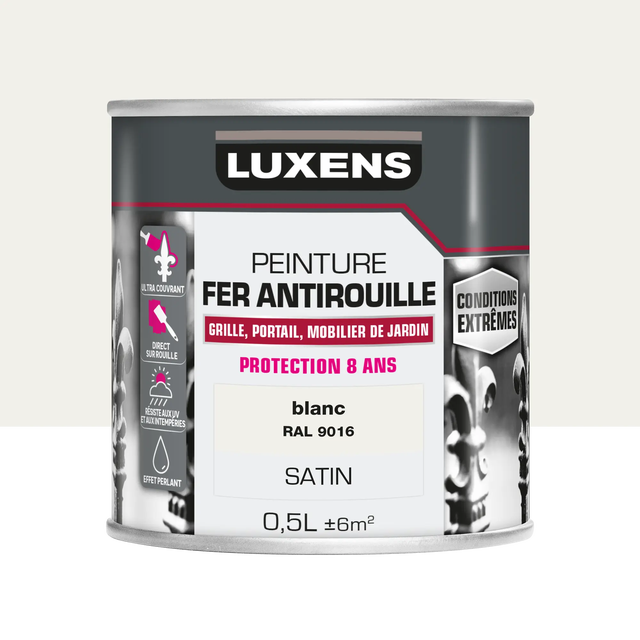 Unilox Fer Brillant peinture antirouille, RAL 9005 Noir Foncé