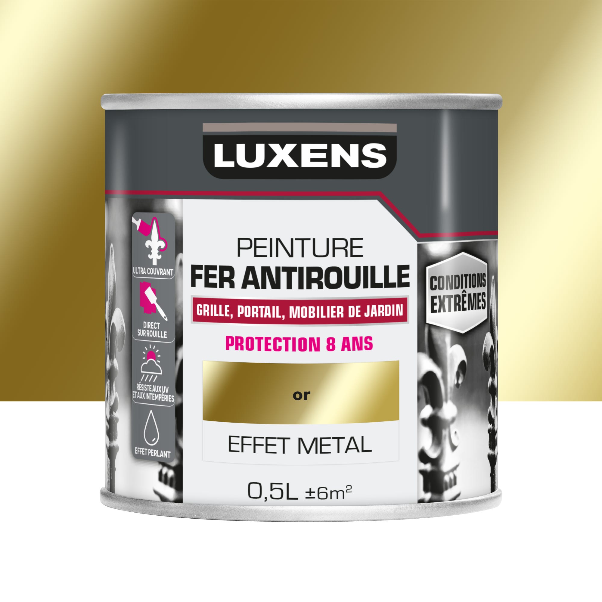 CAIRCON Peinture métal pour fer, acier - Extreme résistance extérieur -  Protection antirouille - A base de solvant - Gris anthracite 2,5L :  : Bricolage