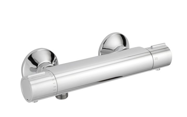 ALTERNA - Thermostatique douche Alterna Design chromé avec kit douchette,  encastré vertical avec corps d'encastrement