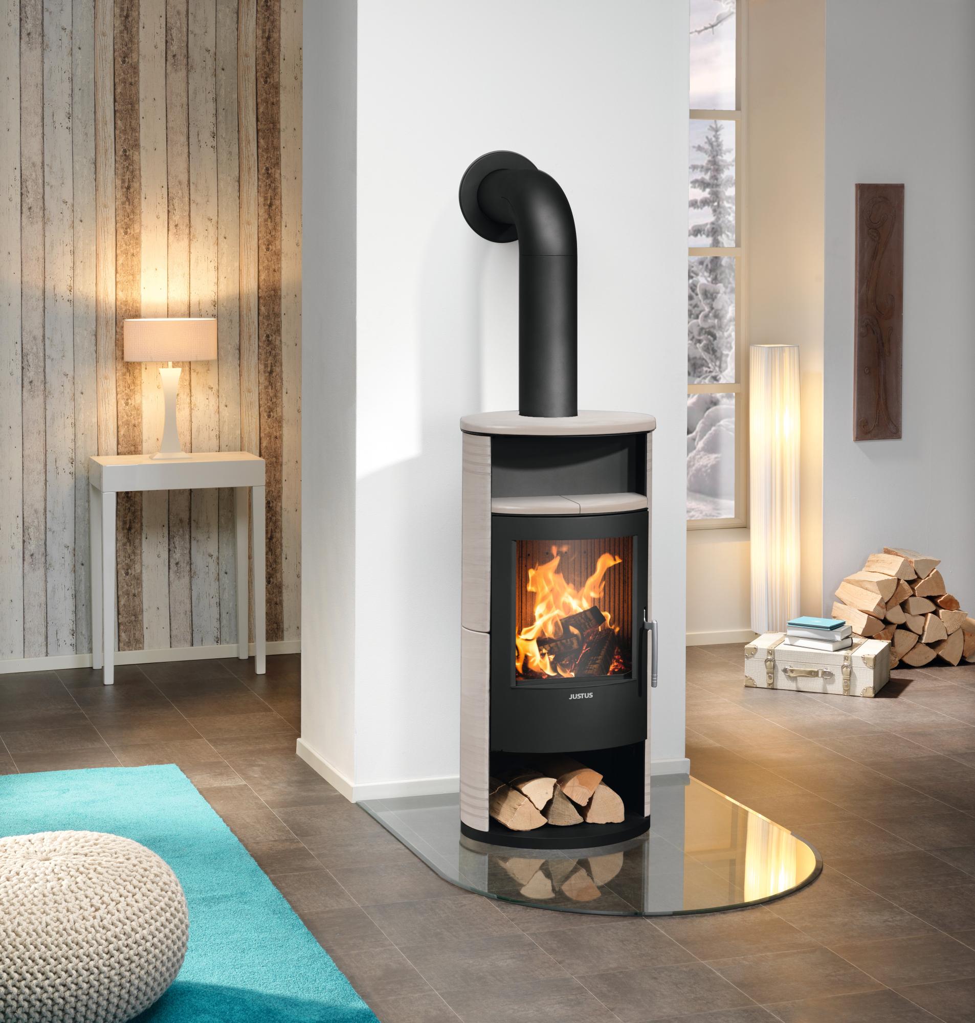 Poêle à bûche JUSTUS Island 5 bordeaux / noir, 5 kW Leroy Merlin — free download