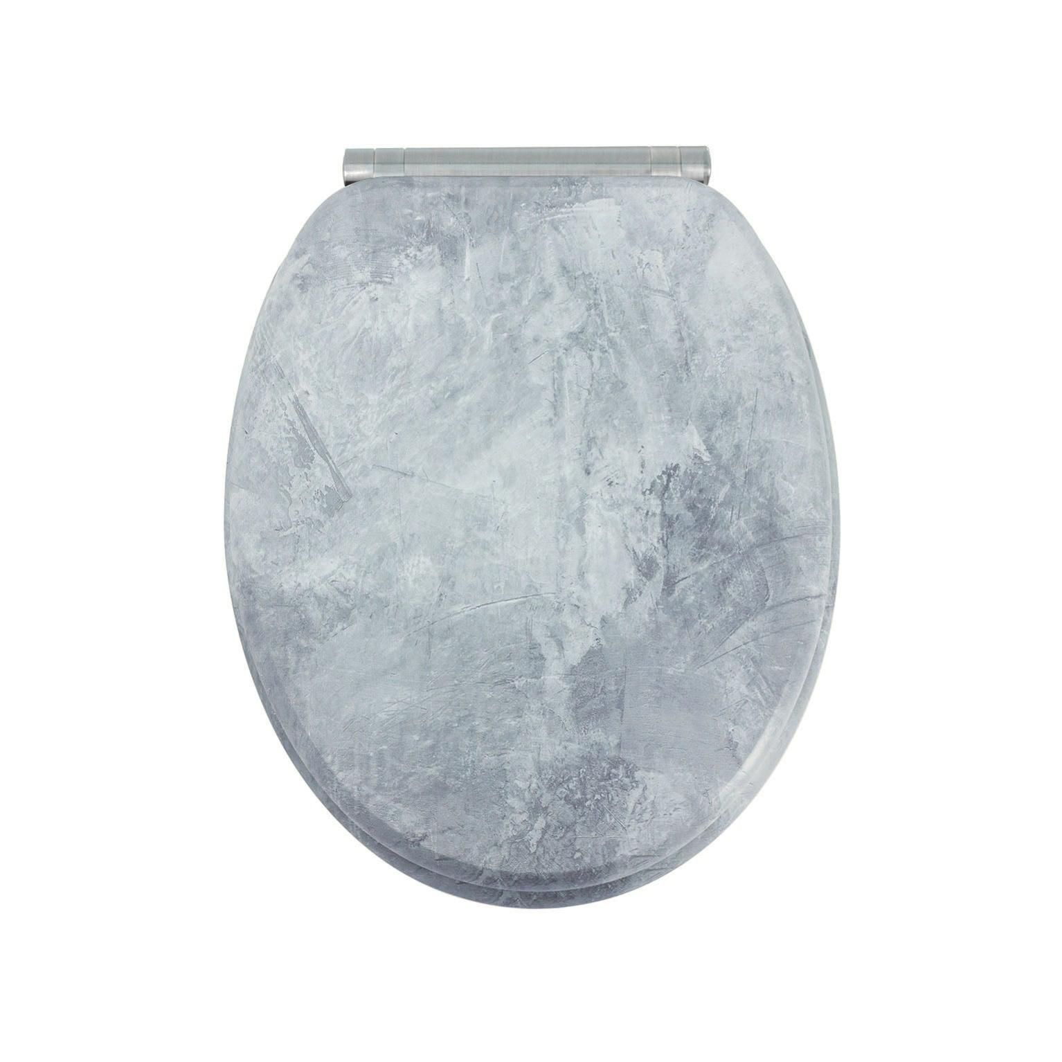 Abattant frein de chute mdf gris