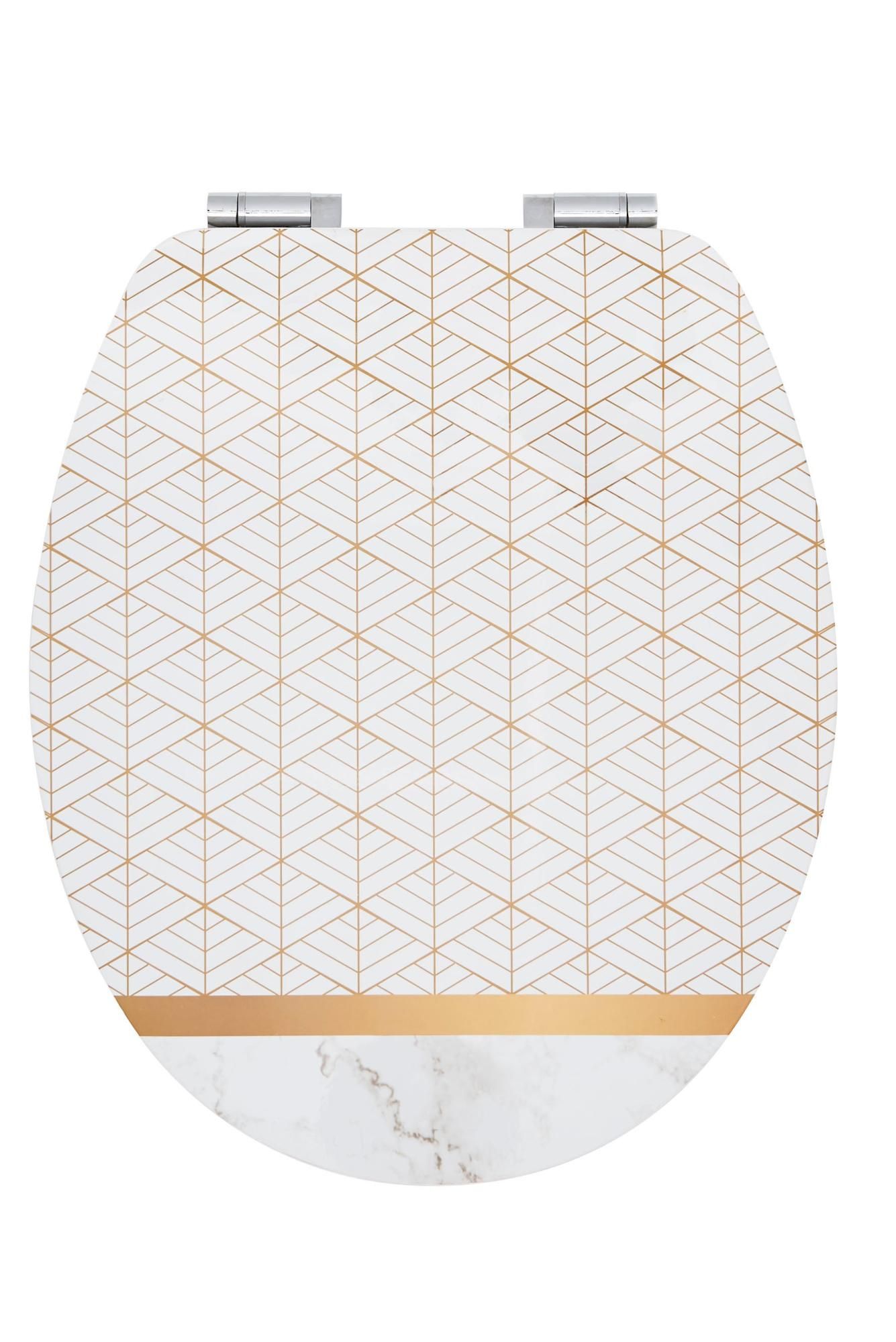Abattant WC declipsable avec frein de chute bois lamelle colle et placage Marbre Leroy Merlin