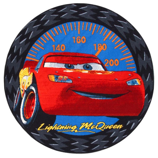 Tapis Cars Flash Mcqueen Dérapage - Disney 95 X 125 Cm à Prix