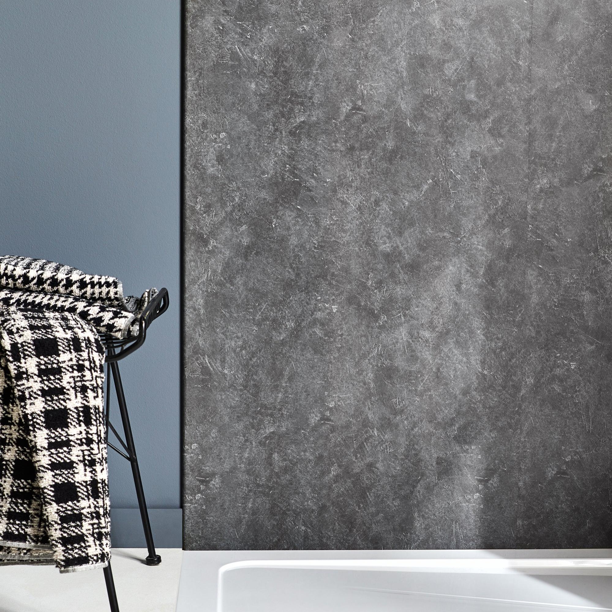 Panneau mural mâle/bord arrondi H.200xl.59 cm gris anthr, Camille JACOB