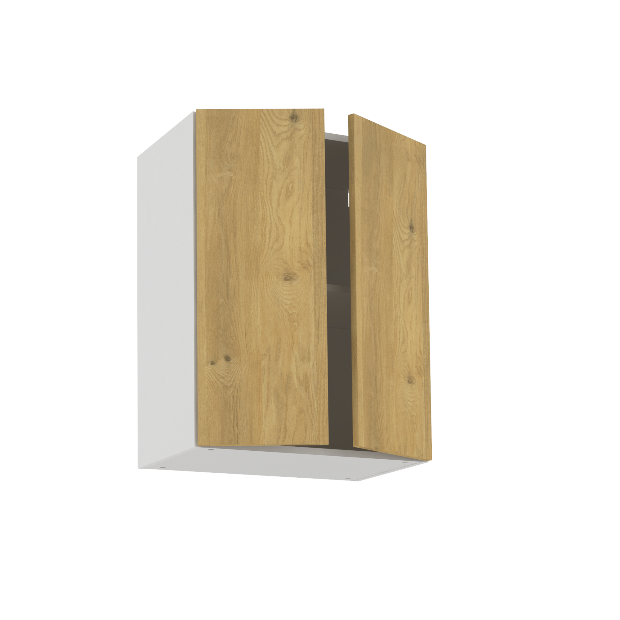 Meuble haut de cuisine Lugano effet chêne boréal, 2 portes H77xl60