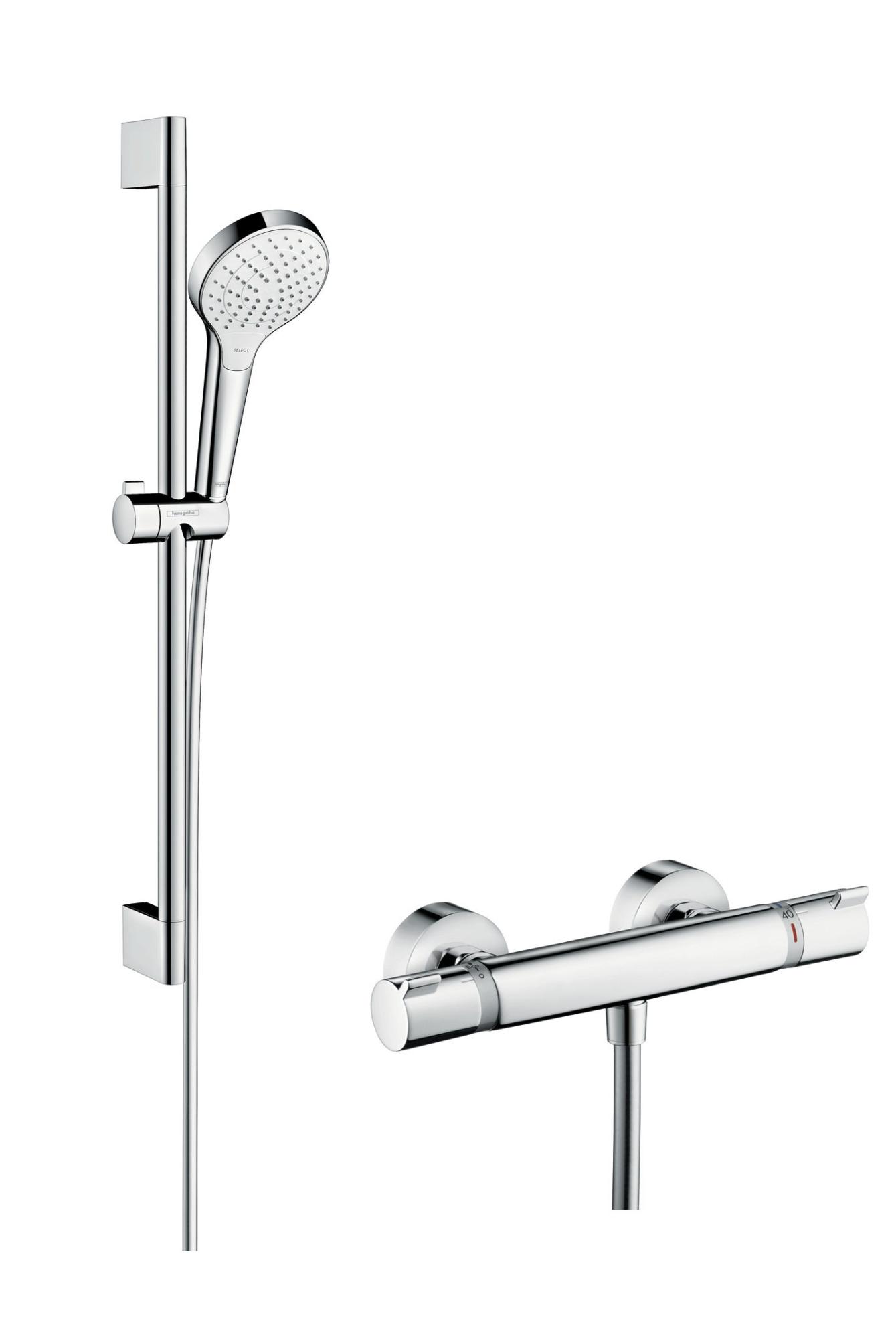 Ensemble douche mitigeur thermo HANSGROHE Croma select s vario