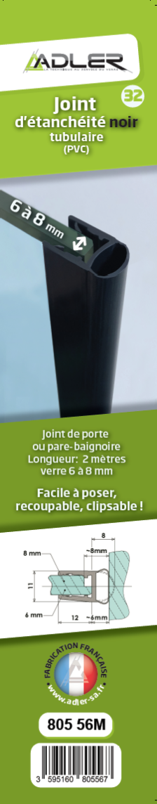 Rubson Mastic Bain & Cuisine Couleur Noir Intense, Joint silicone  multi-matériaux renforcé en antifongiques, mastic