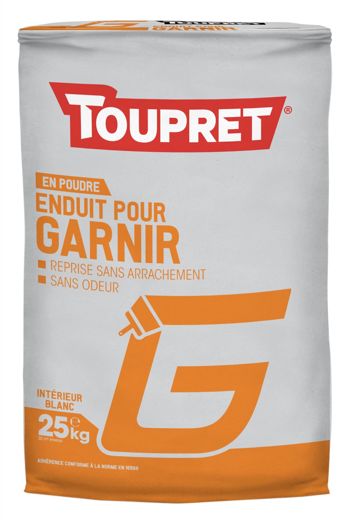 Enduit de rénovation et garnissant en poudre G TOUPRET 25 kg | Leroy Merlin