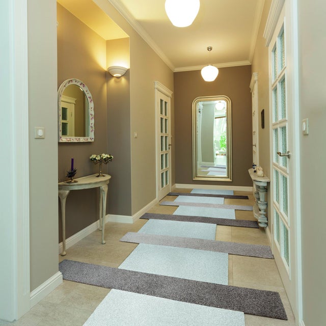 Dalle moquette velours ras BALSAN Ultrasoft marron foncé L.50 x l.50 cm