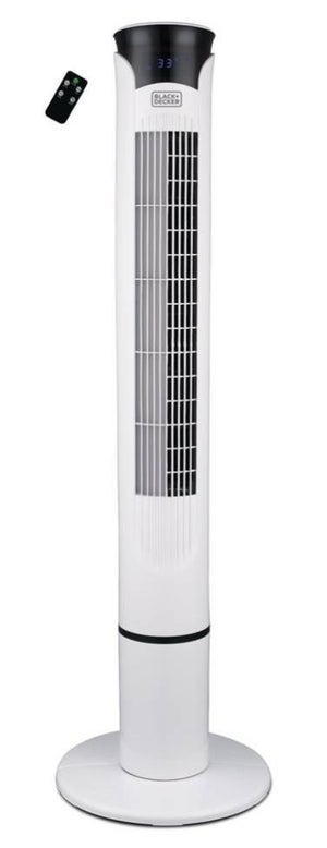 Ventilateur colonne oscillant de 120 cm avec télécommande - Circulation d' air optimale à 90° ! - Le Poisson Qui Jardine