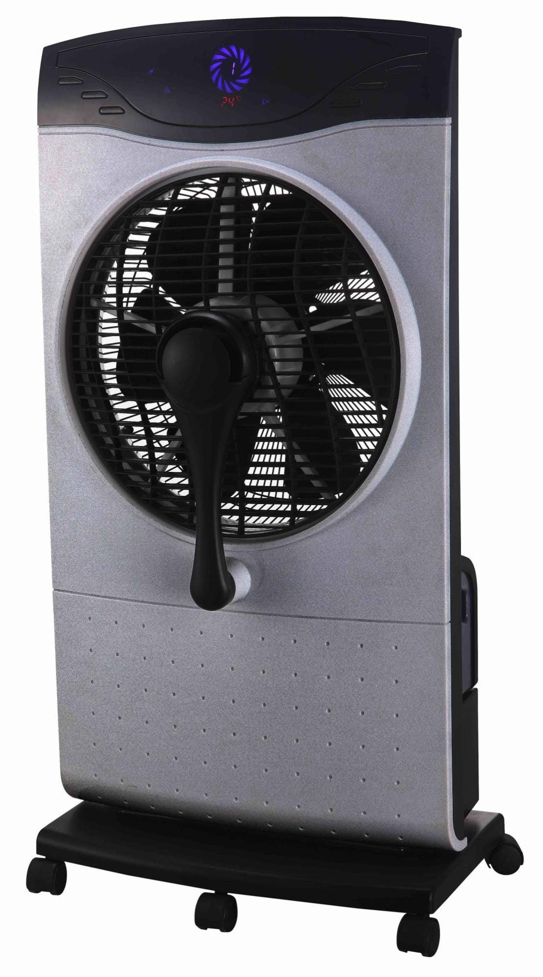 Ventilateur brumisateur sur pied, DOMAIR, Factory gris 100 W, D40