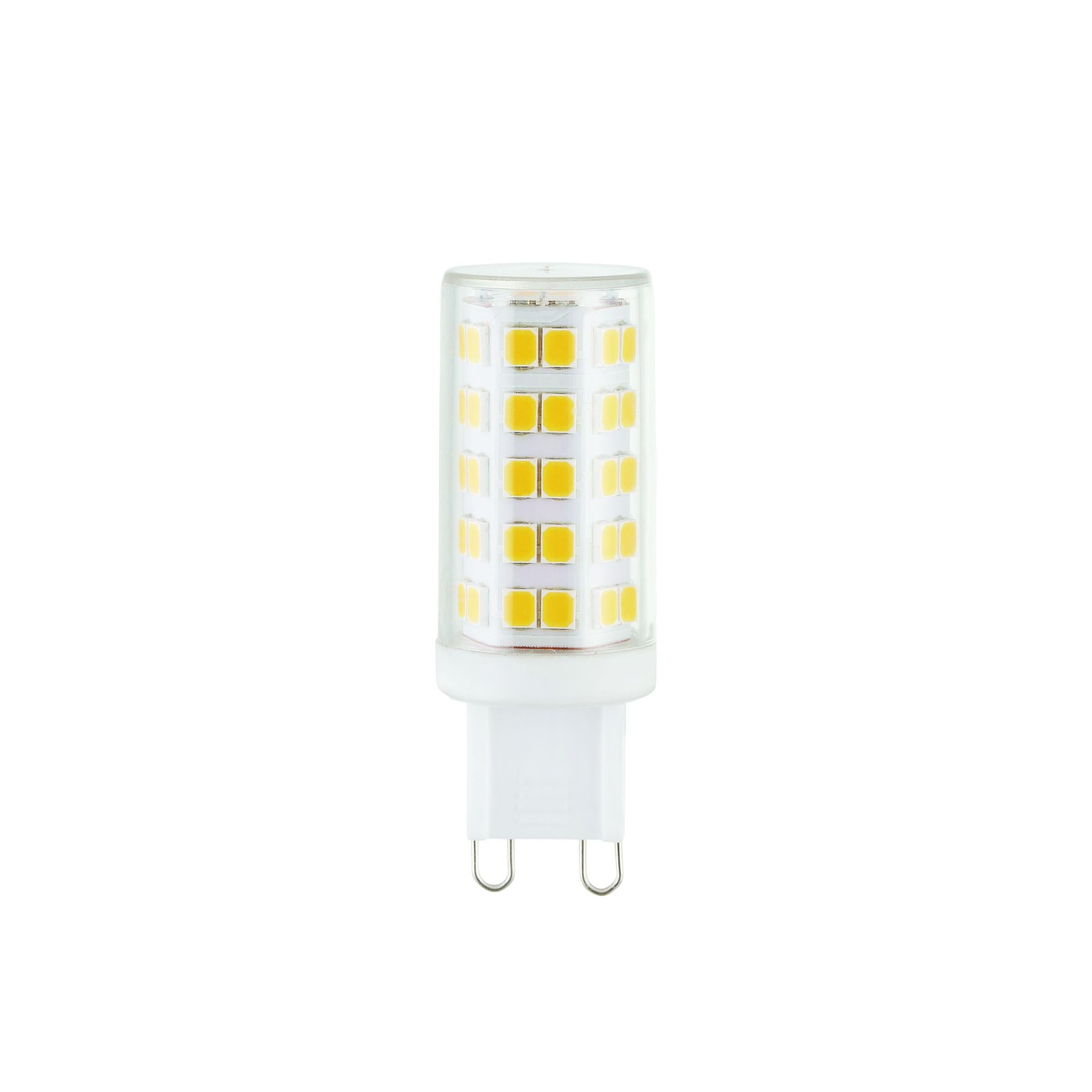2 ampoules led capsule G9 470 Lm = 45 W blanc chaud, EGLO Leroy Merlin