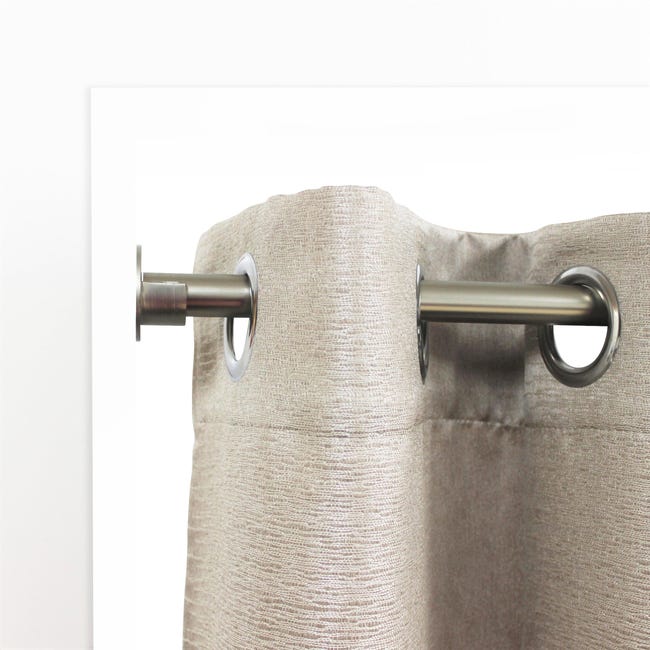 Support tringle à rideau Kali, 28 mm nickel mat INSPIRE