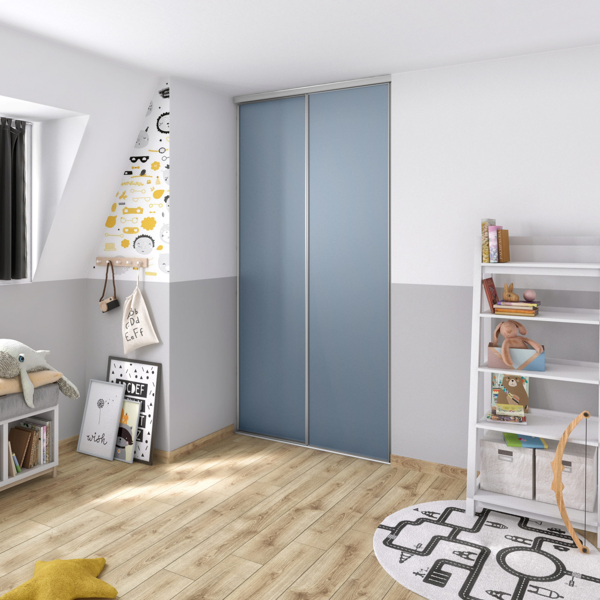 Portes de placard coulissantes Fjord, 2 portes, l130xH250cm Leroy Merlin