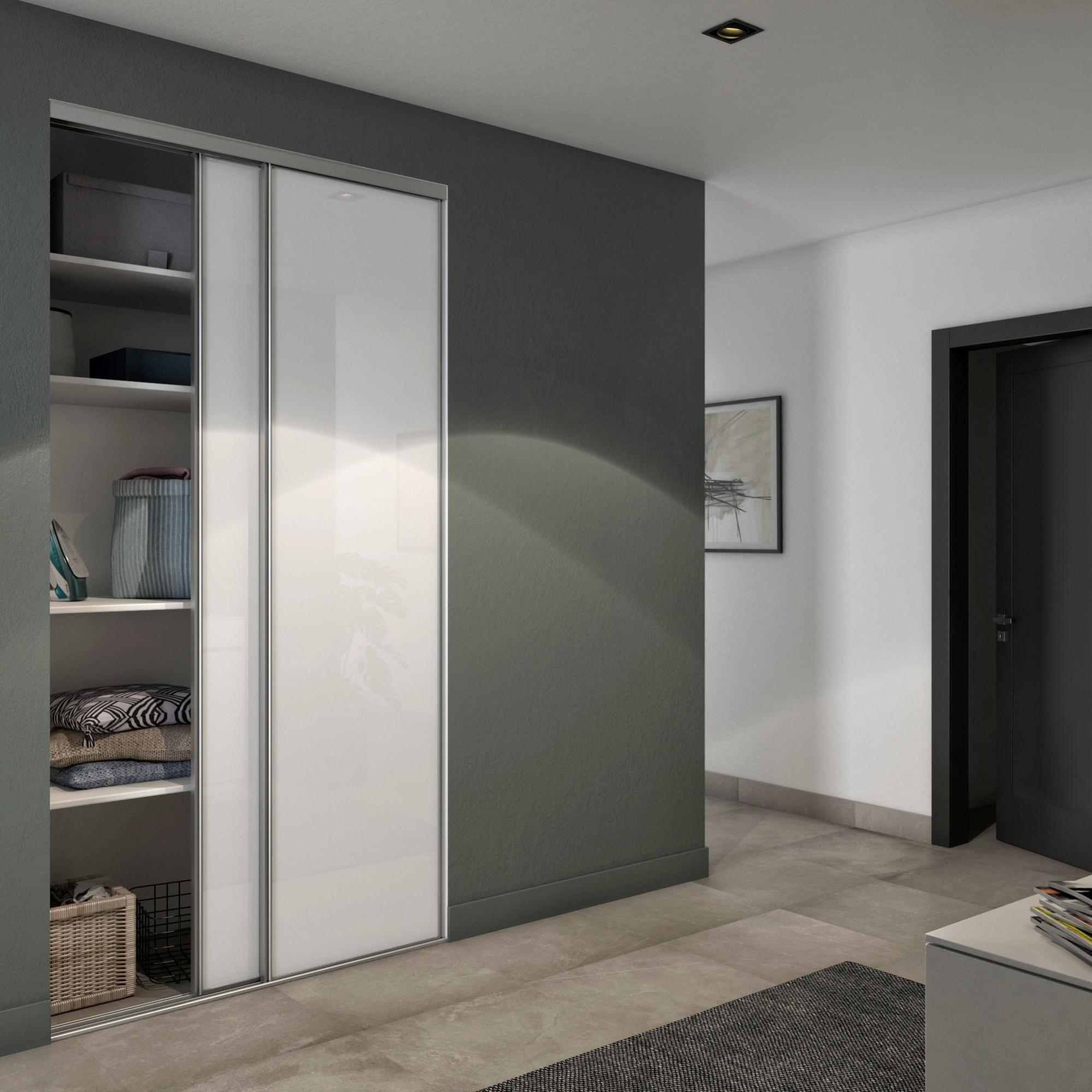 Portes de placard coulissantes Shine, 2 portes, l130xH250cm Leroy Merlin