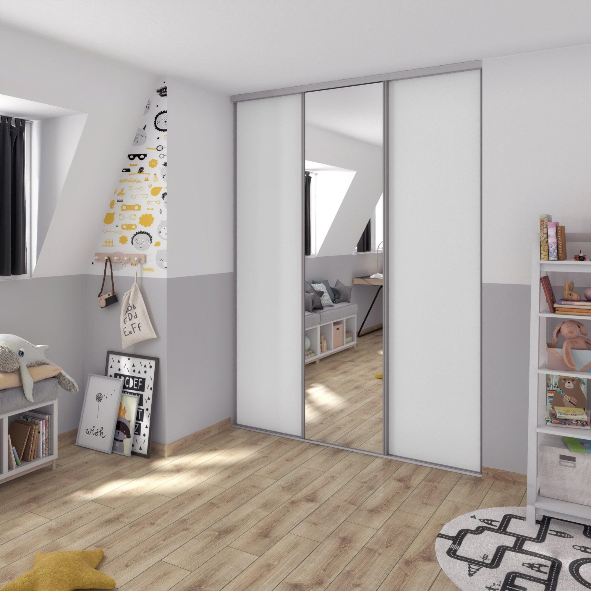 Portes de placard coulissantes Mat, 3 portes, l194xH250cm Leroy Merlin