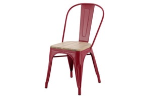 Chaise de jardin Oxford en acier rouge