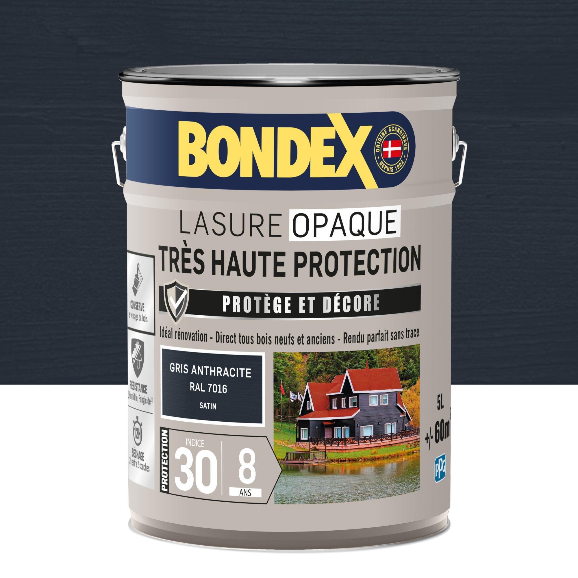 Peinture étanche & élastique pour protection façade Tonnelet de 36 Kg Gris  Silex RAL 7032 - MATPRO