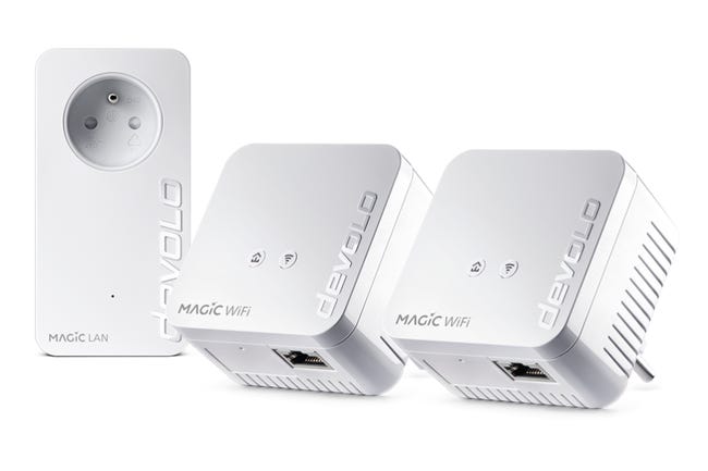 Kit 3 CPL Wifi mesh, Magic 1 WiFi mini, 1200mbits, DEVOLO