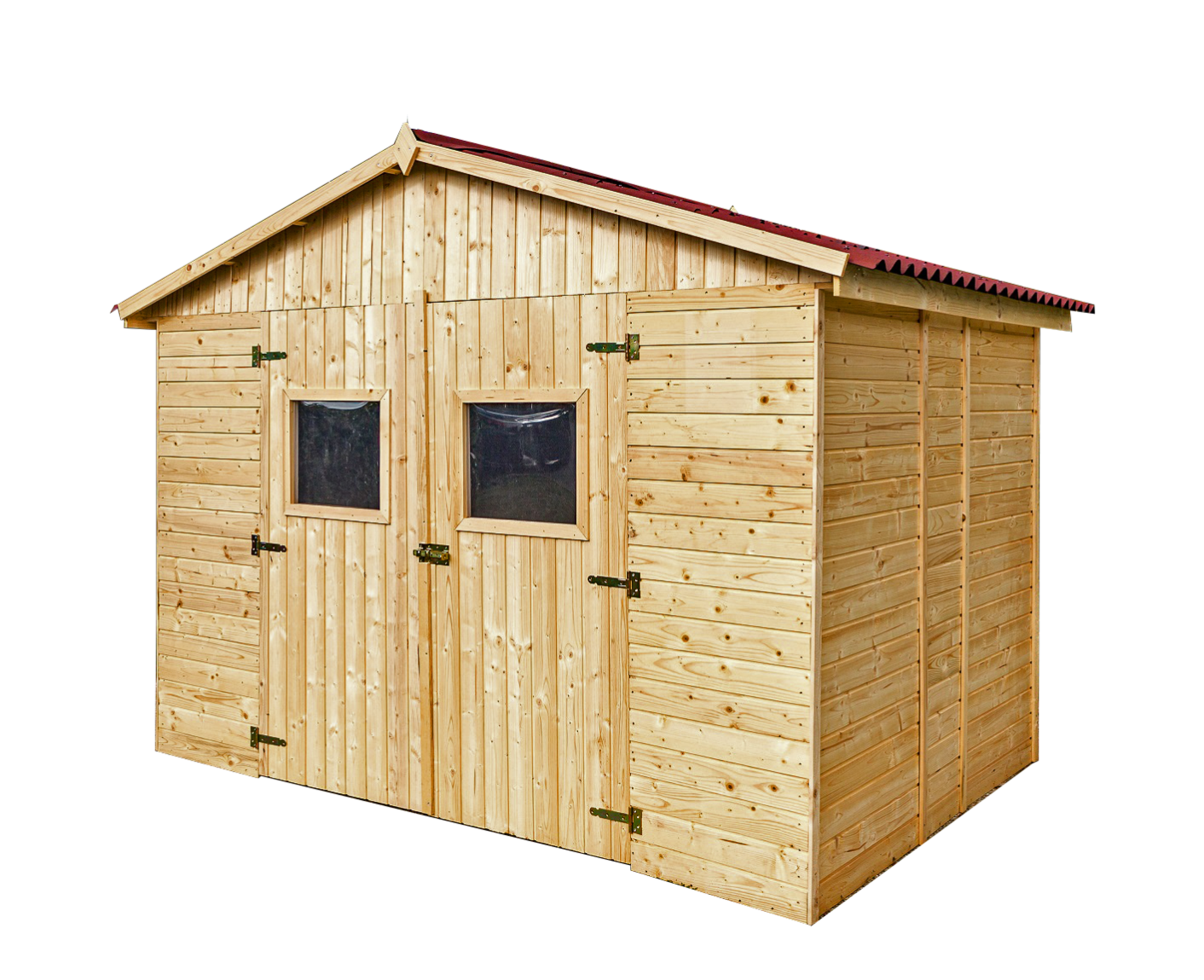 Abri de jardin bois HABRITA Ed 2820.02 Ep.16 mm, 6.6 m² | Leroy Merlin