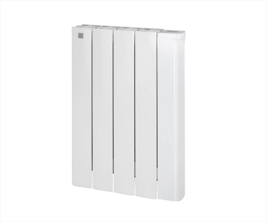 DELTACALOR RPHD119050FB Radiateur de salle de bain chauffant électrique incurvé 1200 x 500 mm – Thermostat hebdomadaire programmable 750 W Blanc 