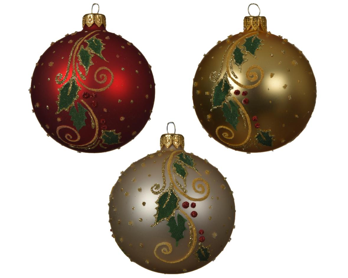 Boule décorative houx | Leroy Merlin