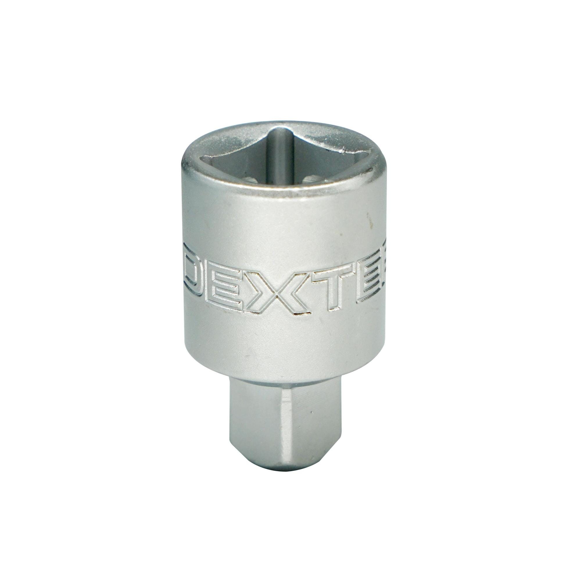 Adaptateur 1/2-3/8 en chrome vanadium DEXTER, Diam.9.6 mm