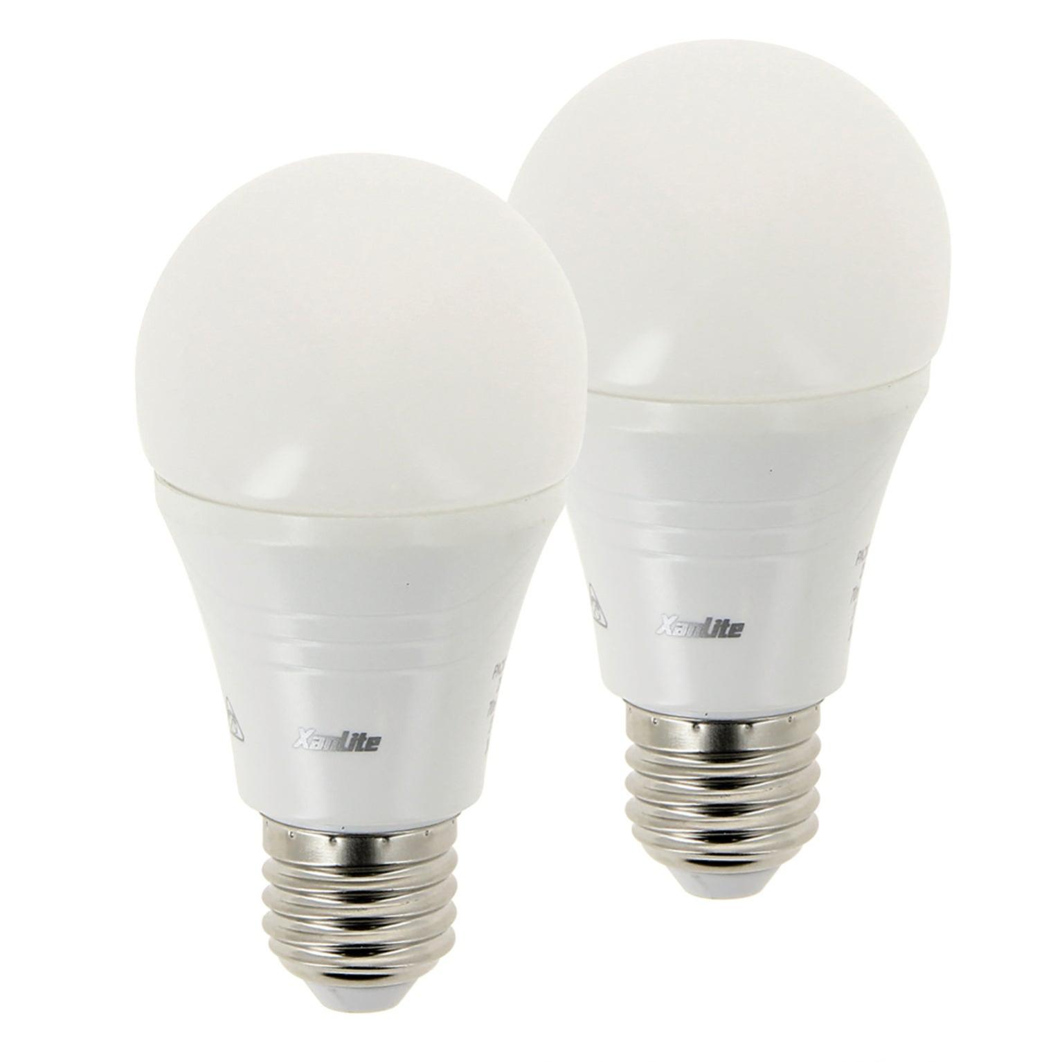 Lot de 2 ampoules led E27, 1055Lm = 75W, blanc neutre, XANLITE Leroy