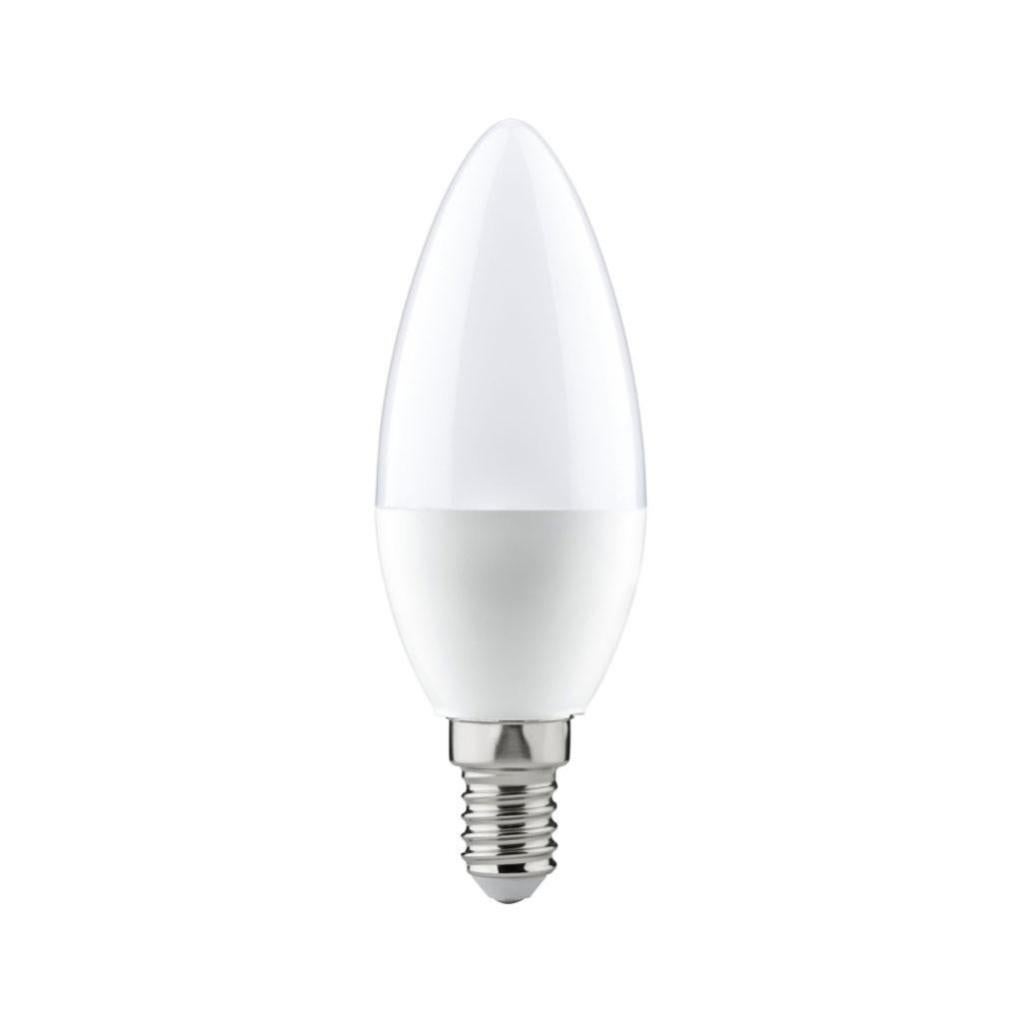 10 Ampoules LED Paulmann Bougies 5.5W (équivalent 40W) - Culot E14, Blanc Chaud 2700K, 460 Lumens, Pour Intérieur/extérieur