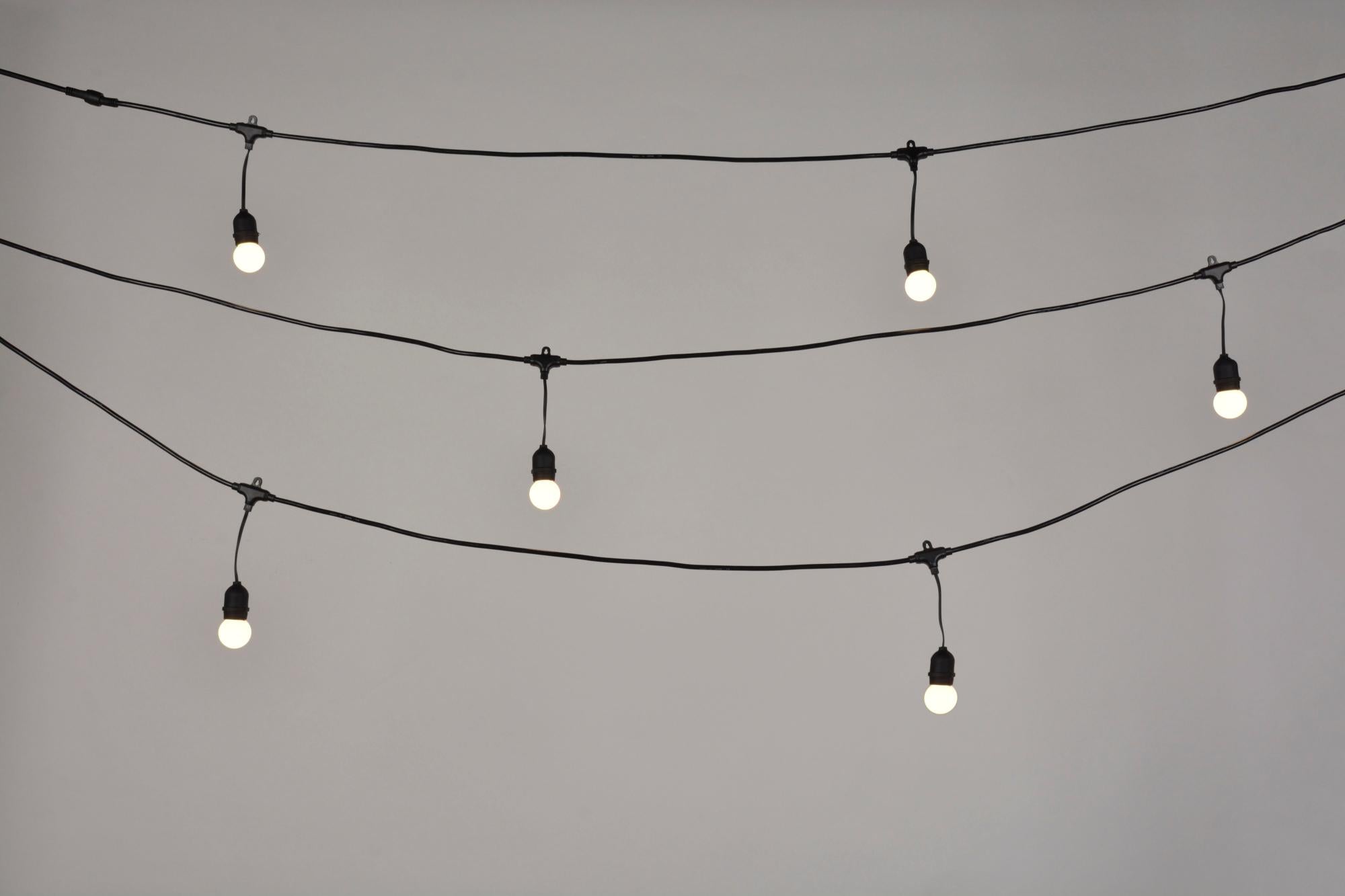 Guirlande extérieur E27 10 ampoules Guingette Leroy Merlin