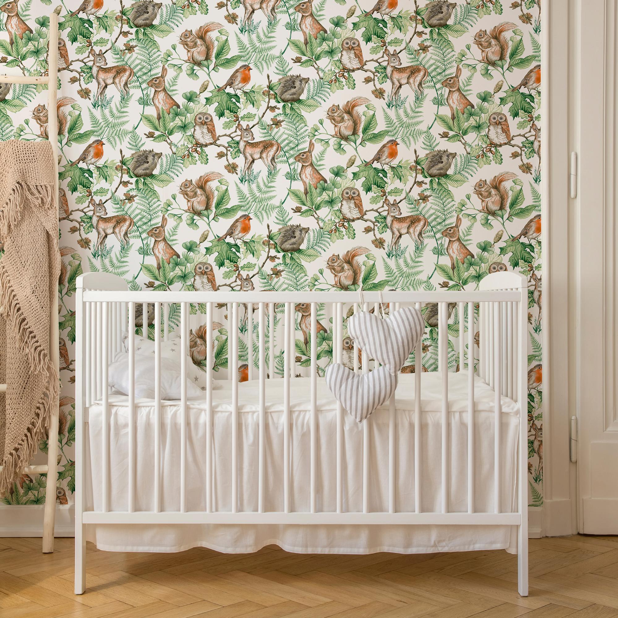 Papier Peint Intisse Kids Woodland Animals Naturel Leroy Merlin