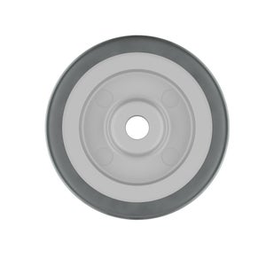 Roulette fixe à platine AVL - Roue nylon blanc Ø 50 - Charge 50 kg
