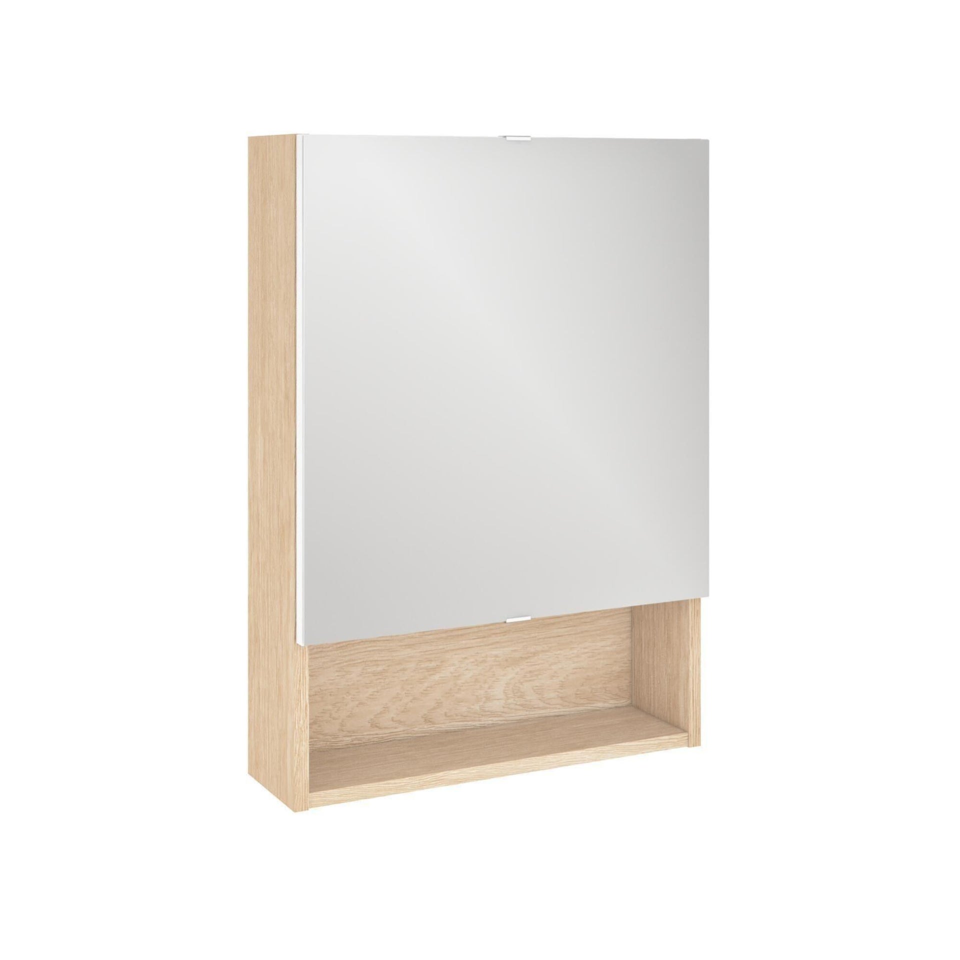 Armoire de toilette l. 50 cm, chêne naturel, SENSEA Easy Leroy Merlin