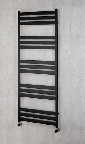 Radiateur sèche-serviettes eau chaude design CYRKA 119 x 50 cm noir ma – Le  Monde du Bain