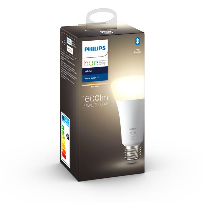 Ampoule connectée dimmable Bluetooth Philips Hue IP20 Flamme E14 470lm 5,5W  blanc chaud