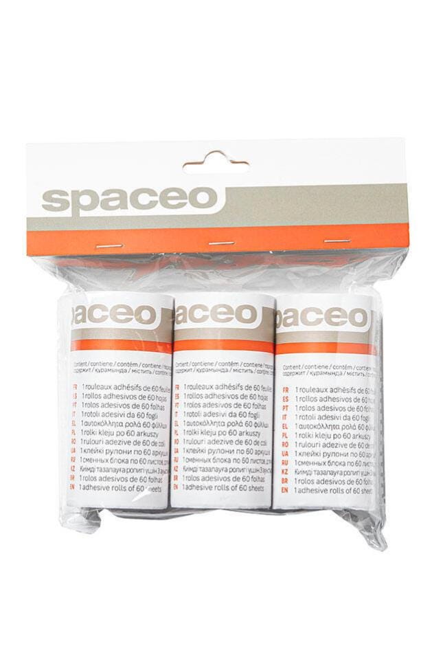 3 Recharges pour Rouleau adhésif anti-poils en papier SPACEO