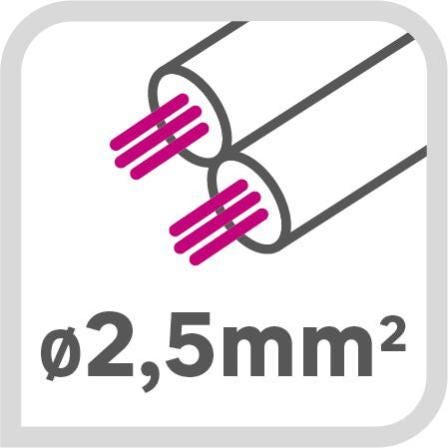 Câble enceinte hifi 2x2.5mm², 25m, transparent, LEXMAN