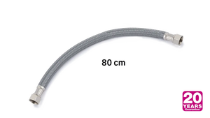 flexible plomberie - femelle / femelle - 15 x 21 - dn13 - longueur 1000 mm  - coudé