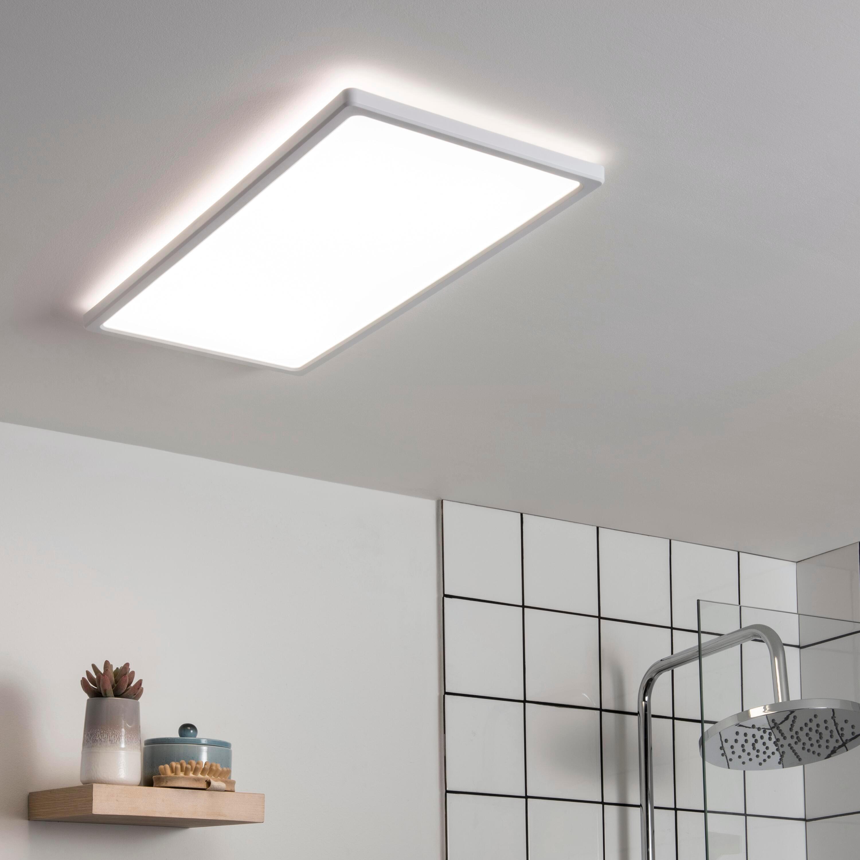 Panneau LED salle de bain Lano, design blanc 59.5 x 29.4cm, blanc