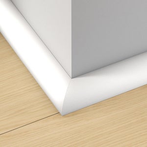 Plinthe bois blanche de très grande qualité – fabrication FRANCAISE –  (Hauteur 10cm finition carré, 10 ml) - Cdiscount Bricolage