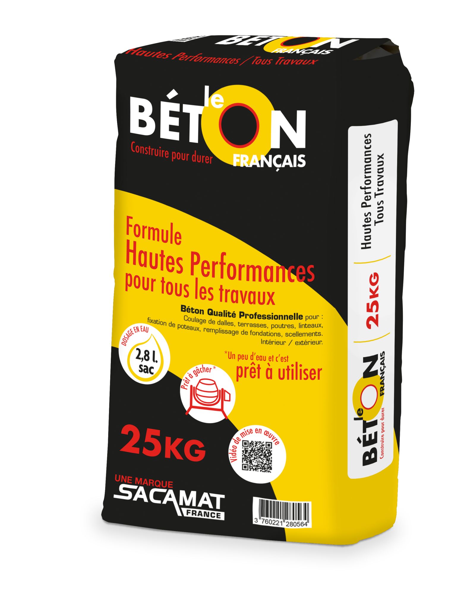 B ton pr t l emploi gris LE BETON FRAN AIS C35 45 25 kg Leroy